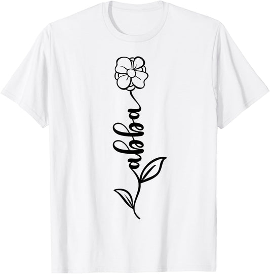 Abba Name Women Men Kids Abba Birthday Shirt Gift Abba Name T-Shirt - T-Shirt | White