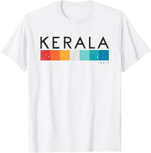 Vintage Kerala India Retro Design T-Shirt - T-Shirt | White