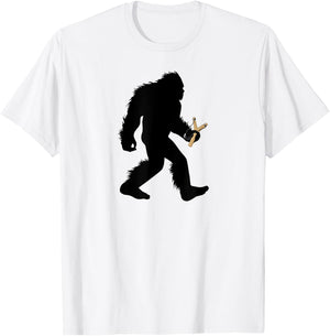 Bigfoot Slingshot , Sasquatch Slingshotting Gift T-Shirt - T-Shirt | White