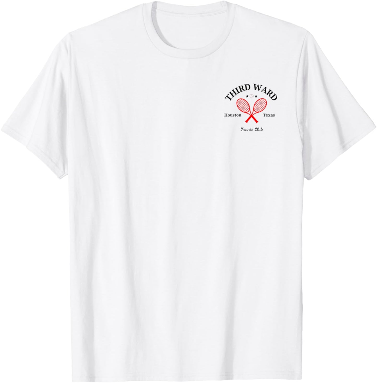 Third Ward Athletics Houston Texas Tennis Club Racquet Prep T-Shirt - T-Shirt | White