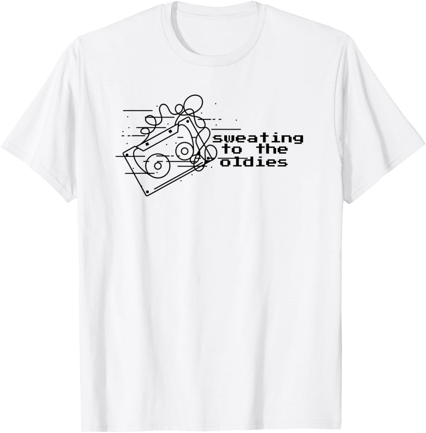 Sweating To The Oldies T-Shirt - T-Shirt | White