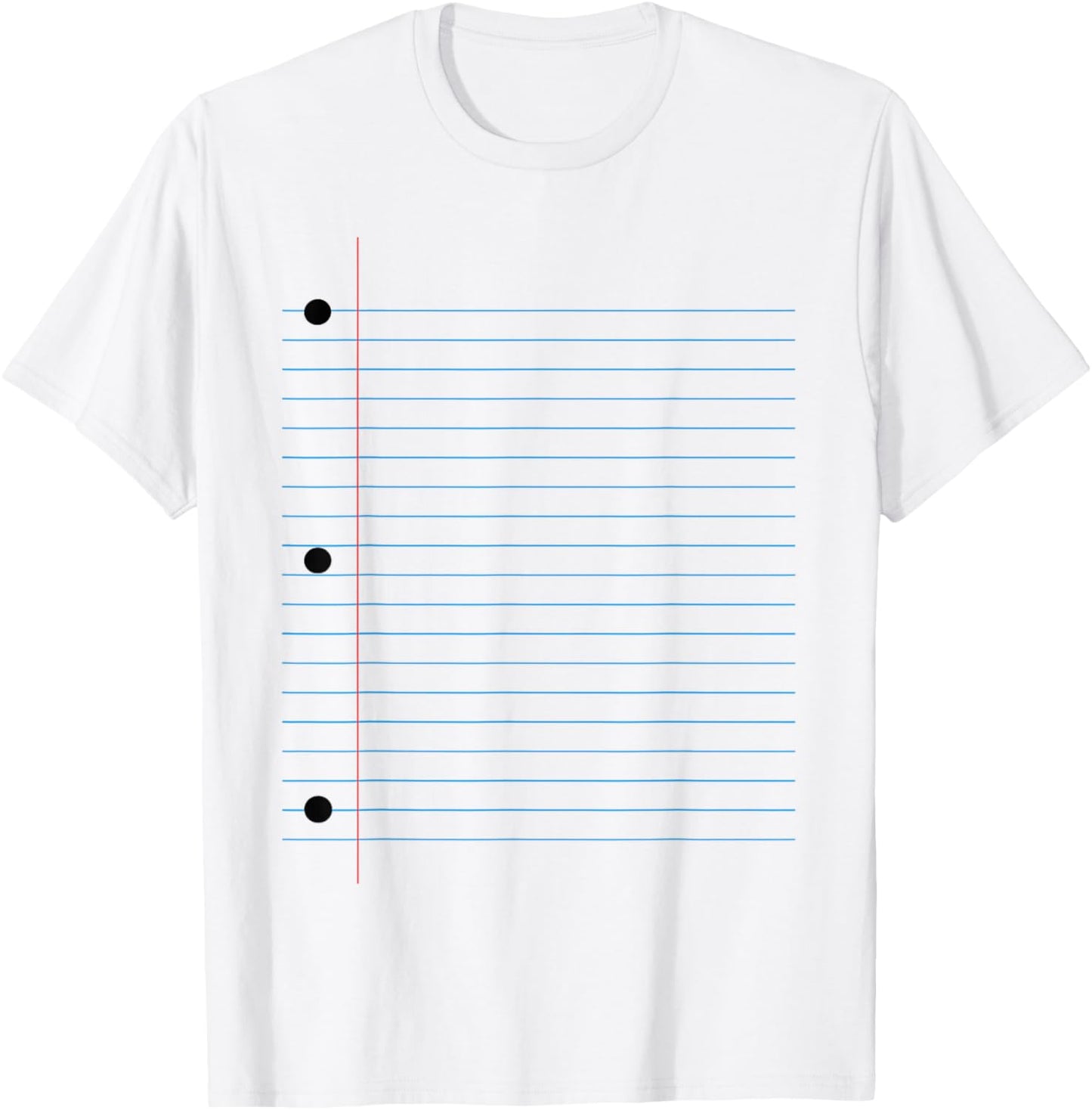 Funny Lined Notebook Paper Group Halloween Costume T-Shirt - T-Shirt | White