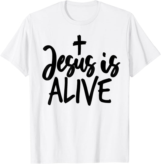 Jesus Is Alive Bible Pride Men T-Shirt - T-Shirt | White