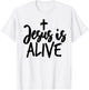 Jesus Is Alive Bible Pride Men T-Shirt - T-Shirt | White