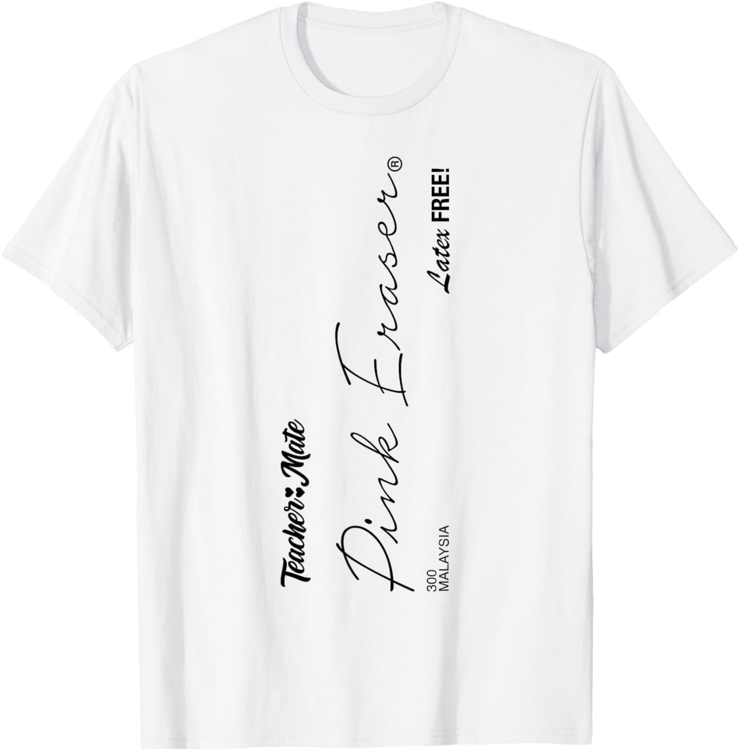 Pink Eraser Halloween Costume for Teachers Students T-Shirt - T-Shirt | White