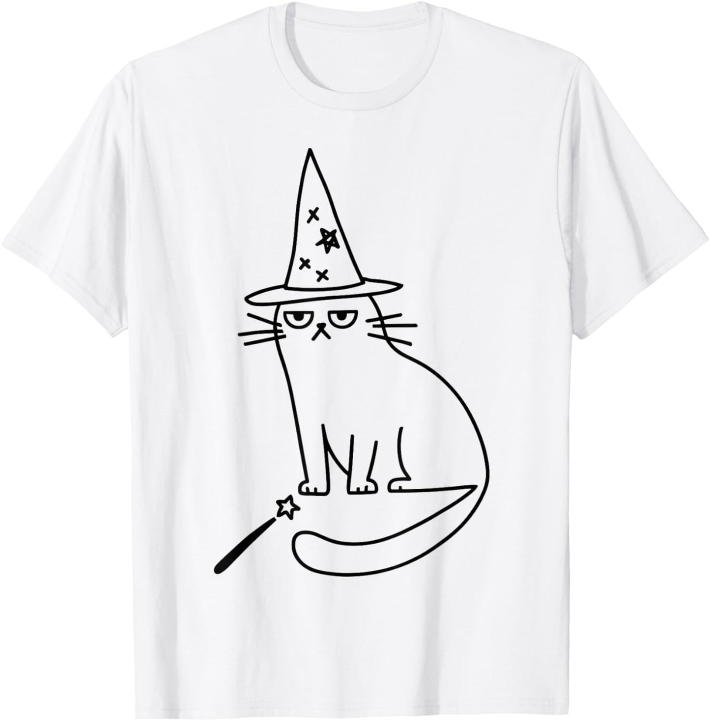 Wizard Cat Meme Funny Halloween Costume Funny Memes Dank Kid T-Shirt - T-Shirt | White