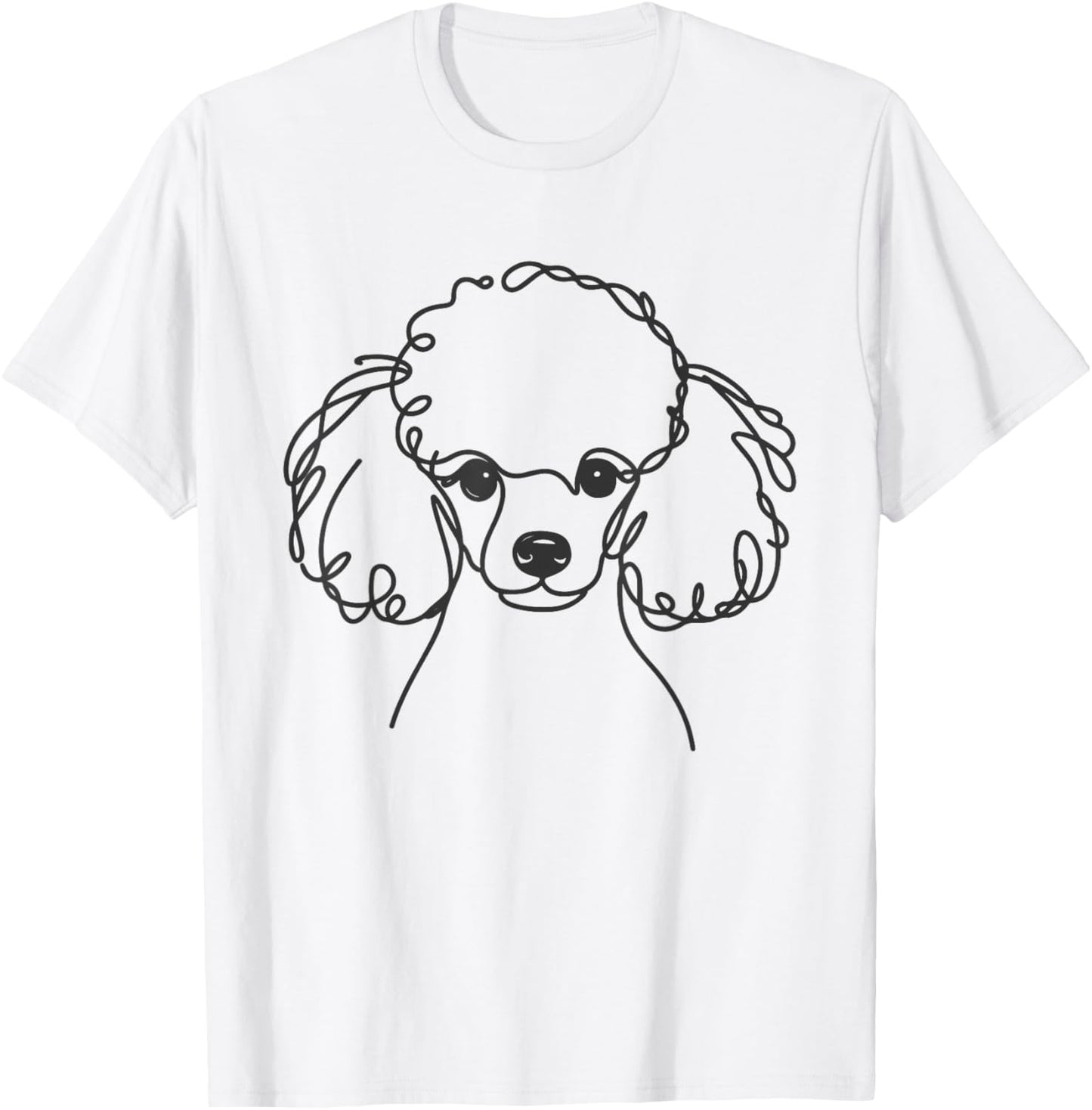 Line Art Dad Mom Dog - Toy Poodle Women T-Shirt - T-Shirt | White