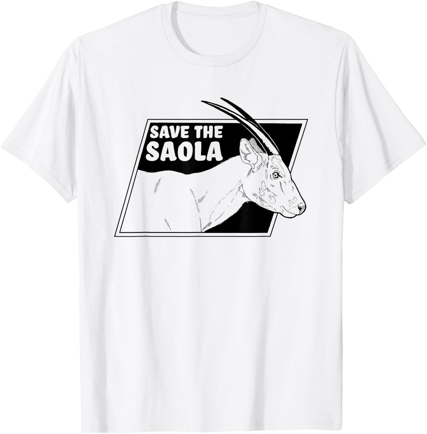 Save The Saola - Asian Unicorn T-Shirt - T-Shirt | White