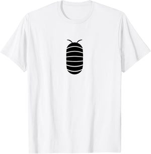 The Curious Texan Minimalist Roly Poly , Small, Grey T-Shirt - T-Shirt | White