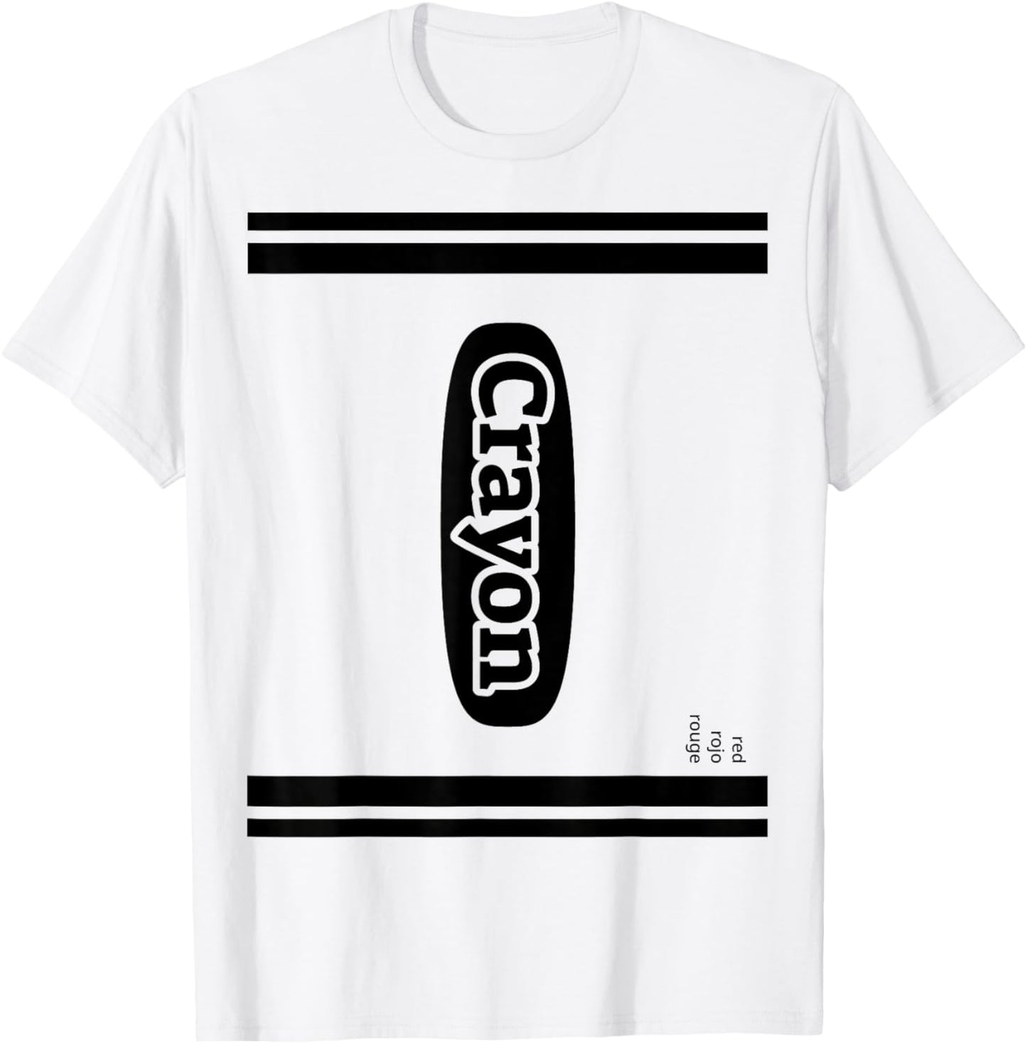 Crayon Red Group Costume T-Shirt - T-Shirt | White