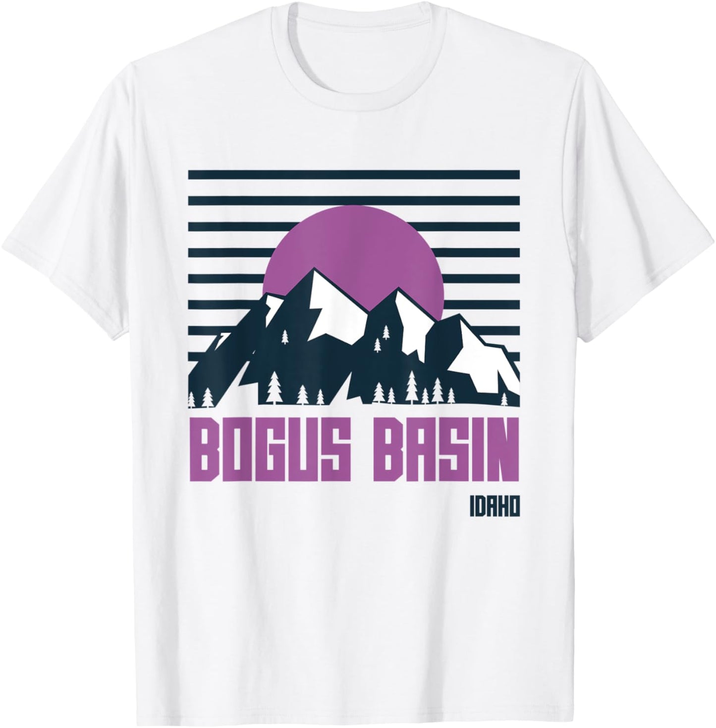 Bogus Basin Mountains Idaho Hiking Outdoors T-Shirt - T-Shirt | White