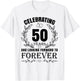 Cute 50th Wedding Anniversary for Couples Married 50 year T-Shirt - T-Shirt | White