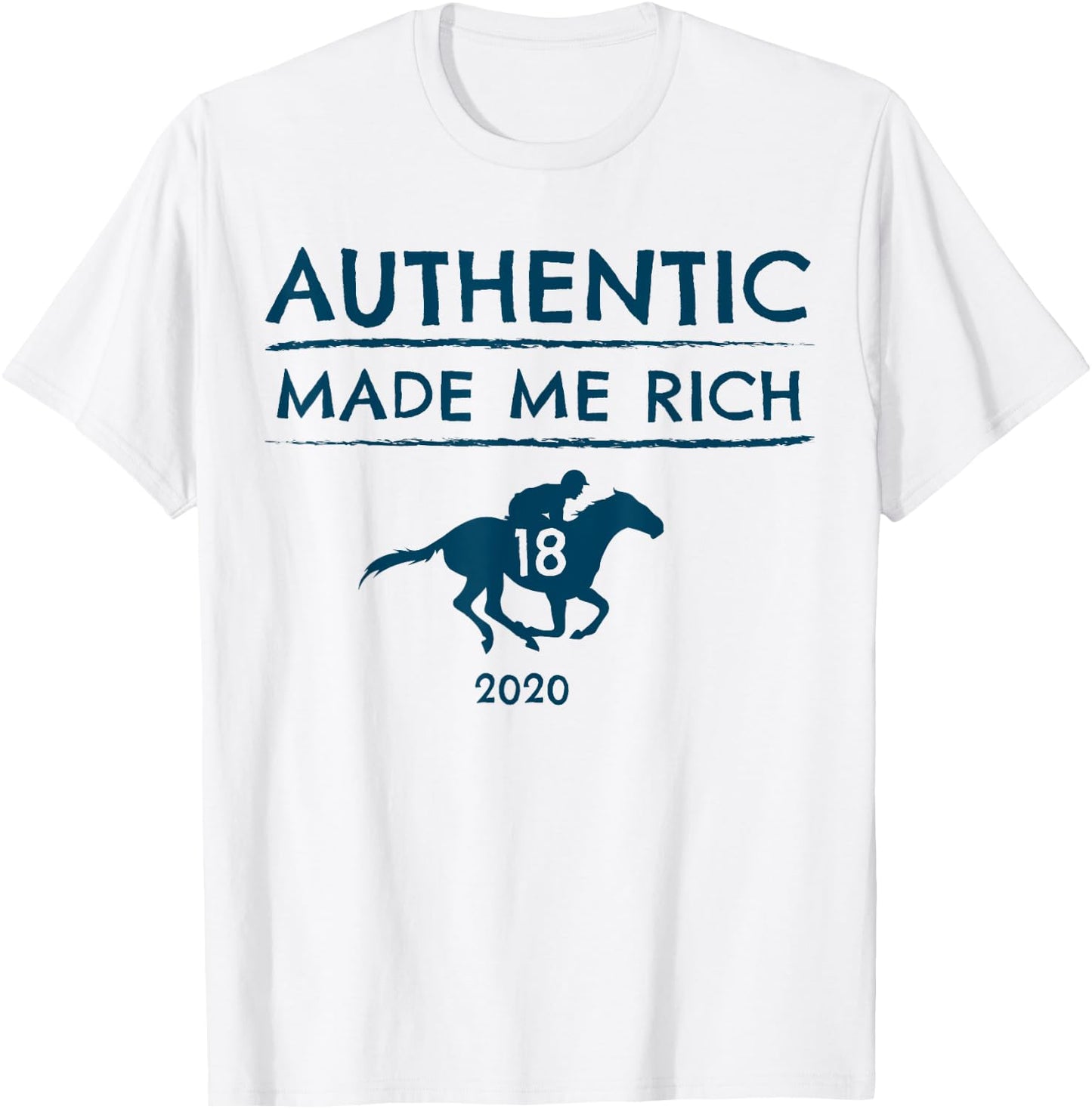 2020 Derby Race Winner Authentic Graphic Horse Racing T-Shirt - T-Shirt | White