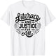 Literacy And Justice For All Stop Banning Books Book Lover T-Shirt - T-Shirt | White