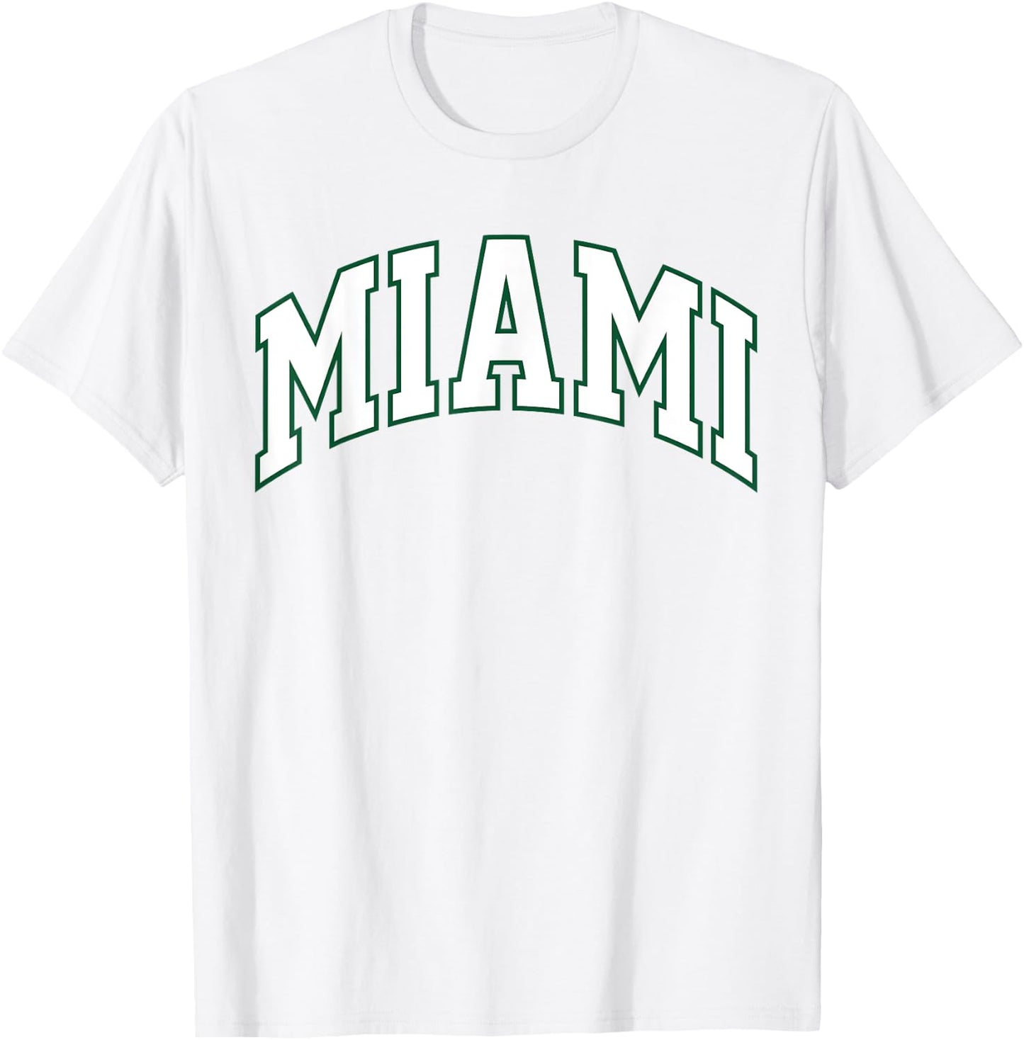 Retro Miami Men Miami Women Vintage Classic Orange Green FL T-Shirt - T-Shirt | White