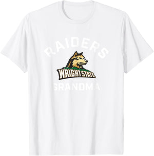 Wright State University WSU Raiders Arched Grandma T-Shirt - T-Shirt | White