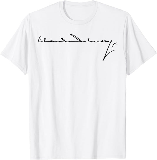 Claude Debussy Signatures T-Shirt - T-Shirt | White