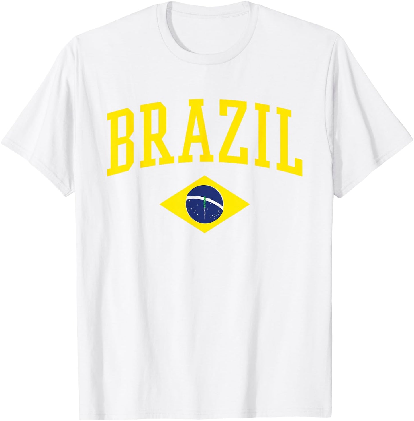 Brazil Flag Green Brasil T-Shirt - T-Shirt | White