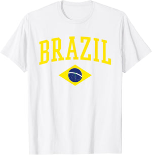 Brazil Flag Green Brasil T-Shirt - T-Shirt | White