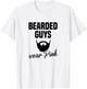 Bearded Guys Wear Pink Breast Cancer Awareness T-Shirt - T-Shirt | White