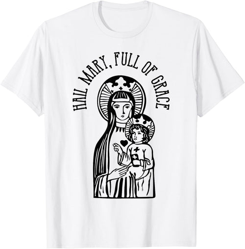 Hail Mary, Full of Grace Virgin Mary Catholic Prayer