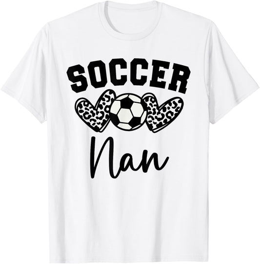 Soccer Nan Matching Family Soccer T-Shirt - T-Shirt | White