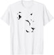 Lioness Face in Minimalist Line Art for Lion Fans T-Shirt - T-Shirt | White