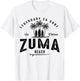 THREE VINTAGE SURFBOARDS AND PALMS - Zuma Beach T-Shirt - T-Shirt | White