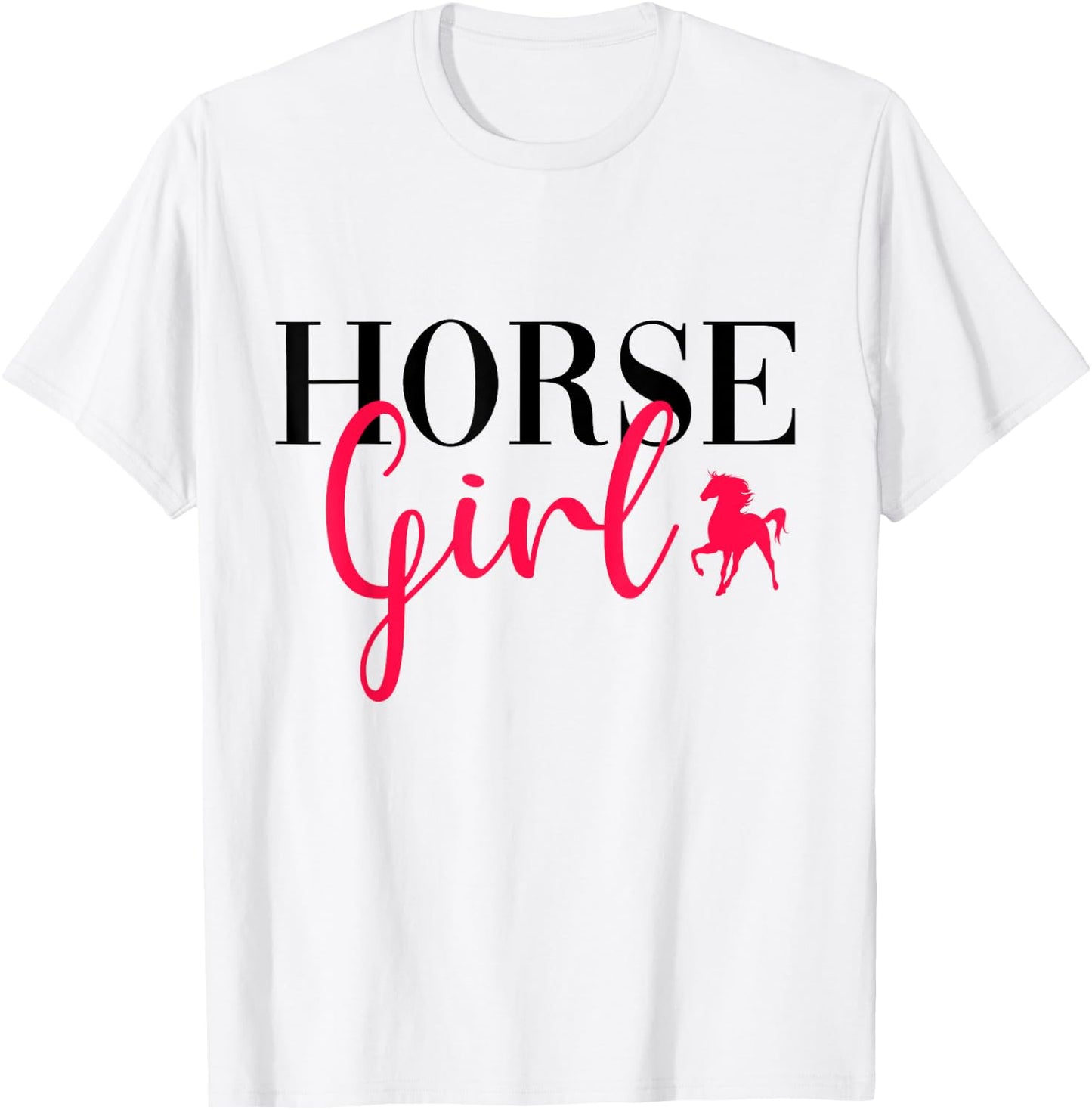 Funny Horse Riding Girl Horseback Riding Horse Girl T-Shirt - T-Shirt | White
