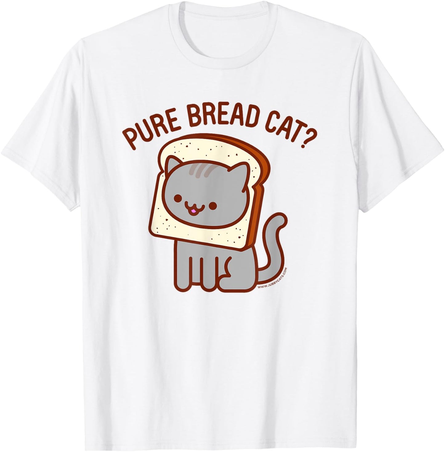 Funny Cat - PURE BREAD CAT? Women Kids T-Shirt - T-Shirt | White
