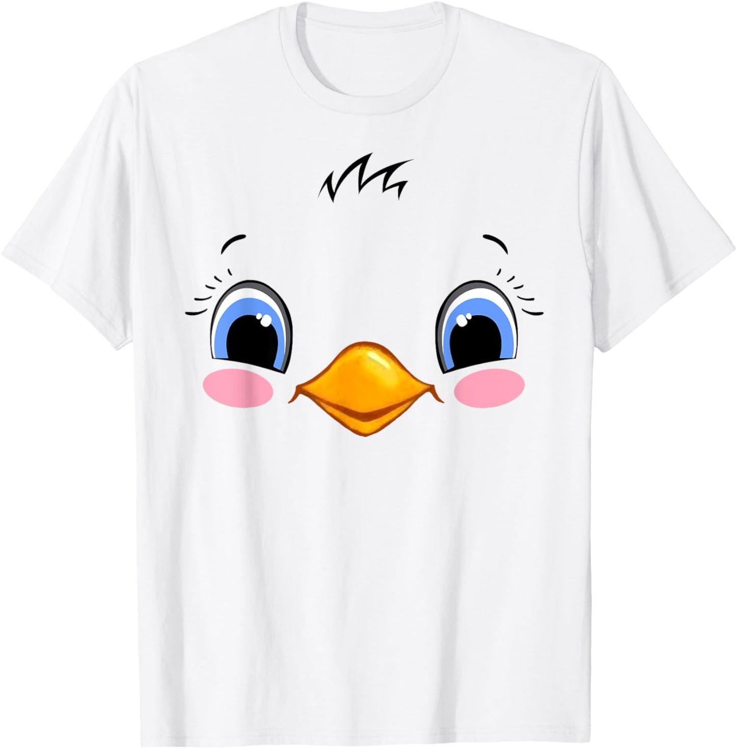 Chicken Costume Cute Rubber Chicken Face Halloween Men Women T-Shirt - T-Shirt | White