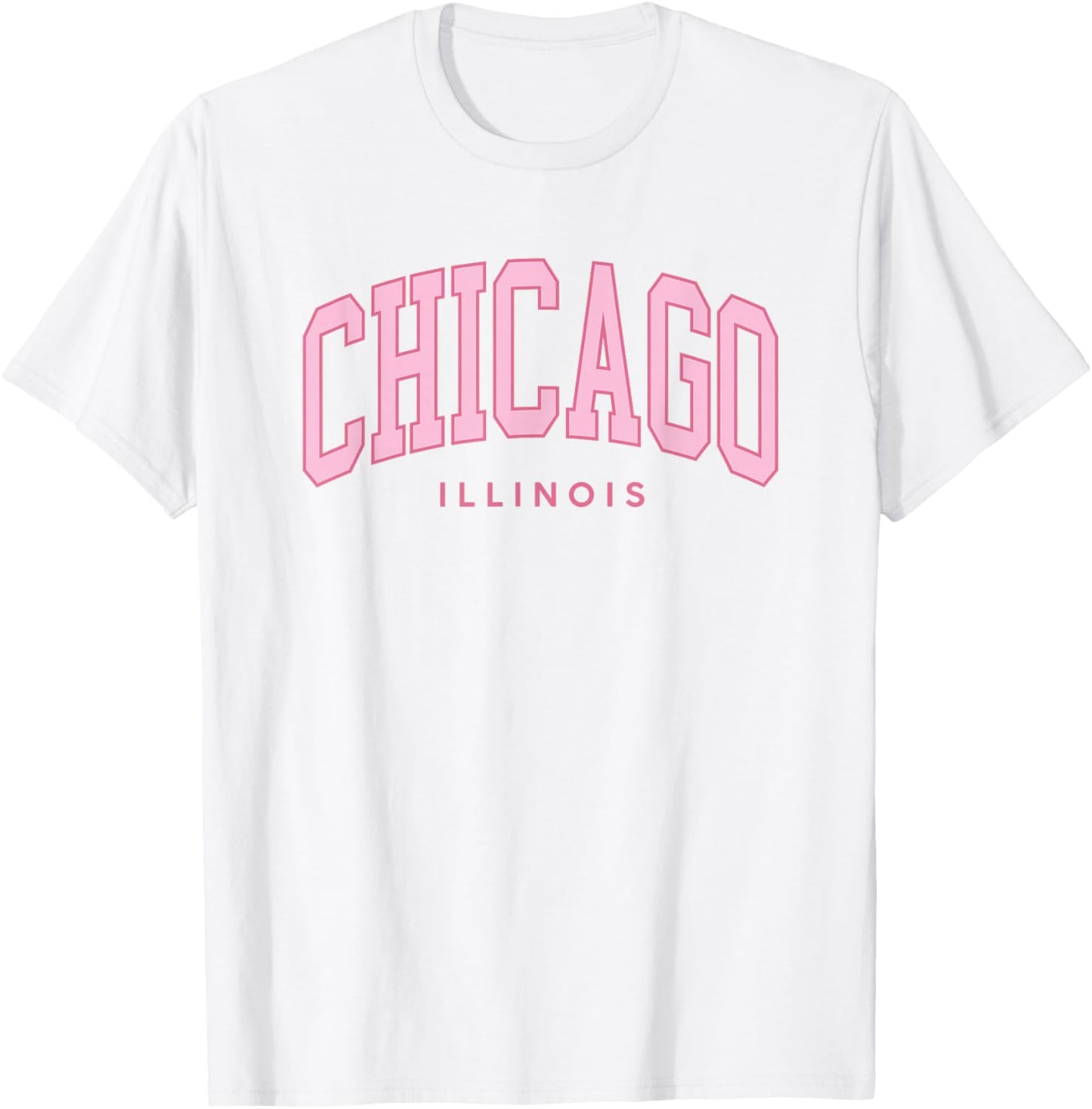Vintage Chicago Pink Retro Preppy Throwback Girls T-Shirt - T-Shirt | White