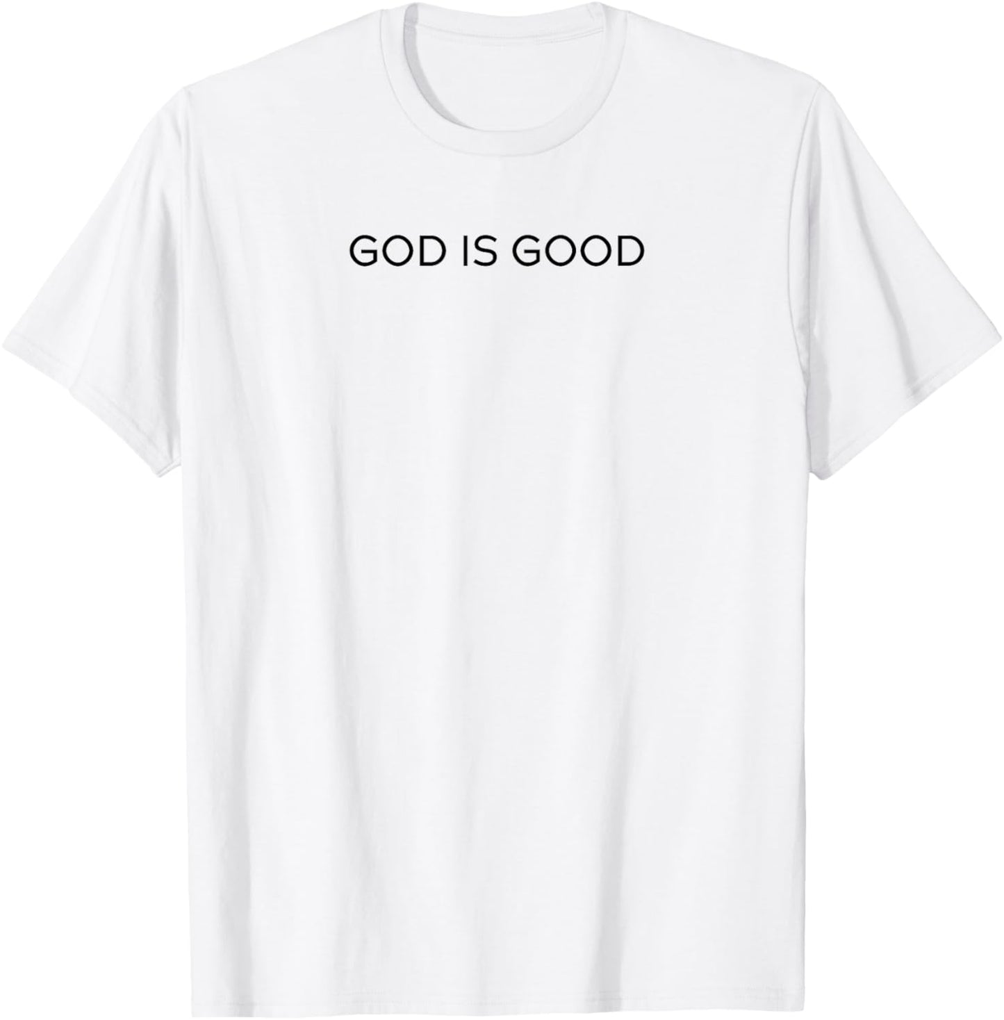 God is good Trendy Christian Saying Minimal T-Shirt - T-Shirt | White