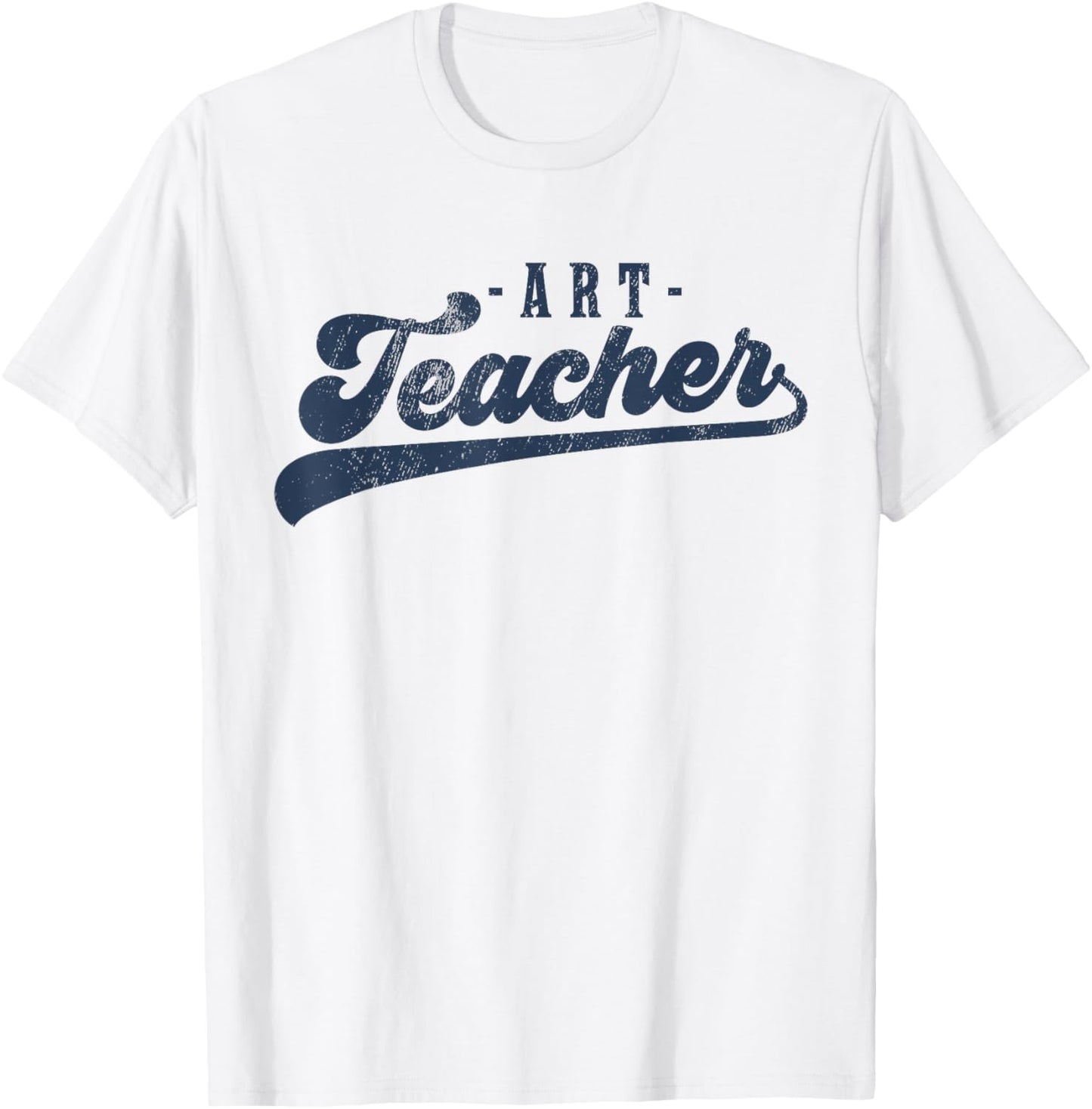 Art Teacher Men Women Cute Vintage Graphic Art Teacher T-Shirt - T-Shirt | White