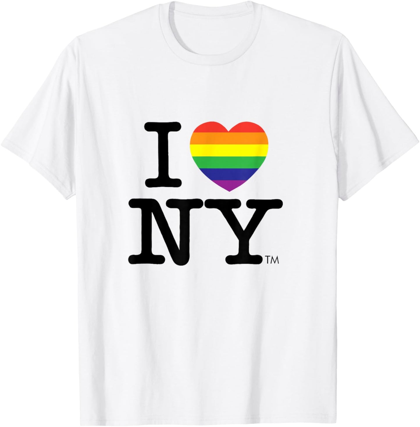 I Love NY Rainbow Pride Logo T-Shirt - T-Shirt | White