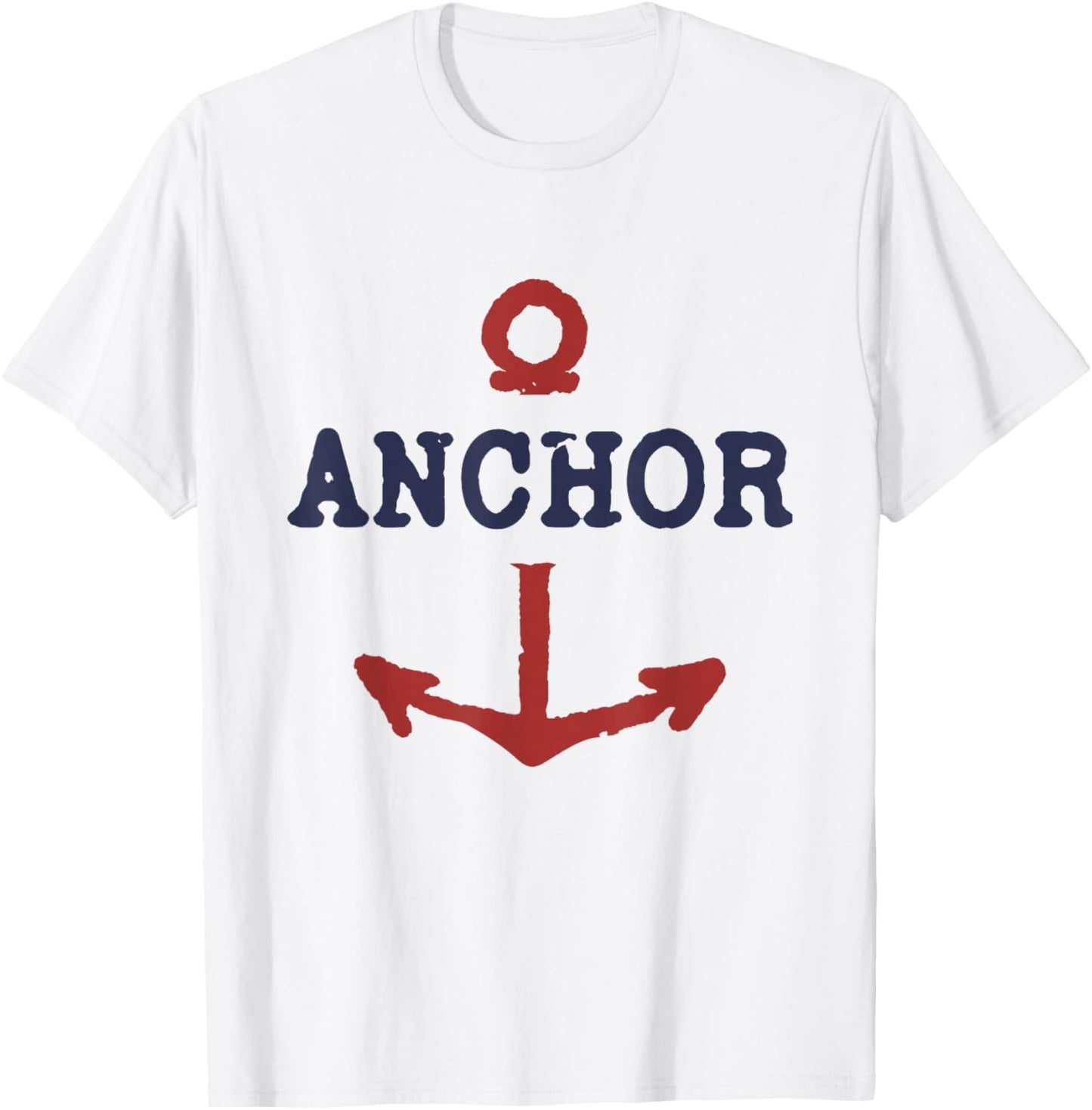Vintage Distressed Anchor T-Shirt - T-Shirt | White