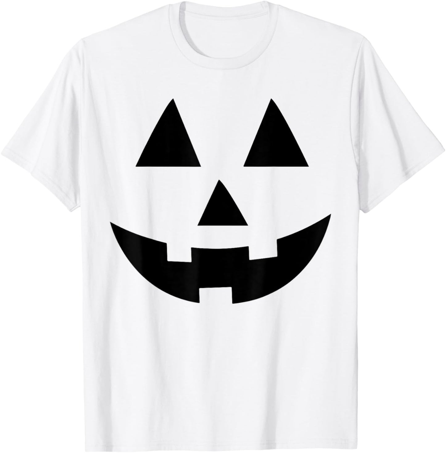 Halloween Jack-O-Lantern Pumpkin Face T-Shirt - T-Shirt | White