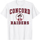 Concord High School Raiders C1 T-Shirt - T-Shirt | White