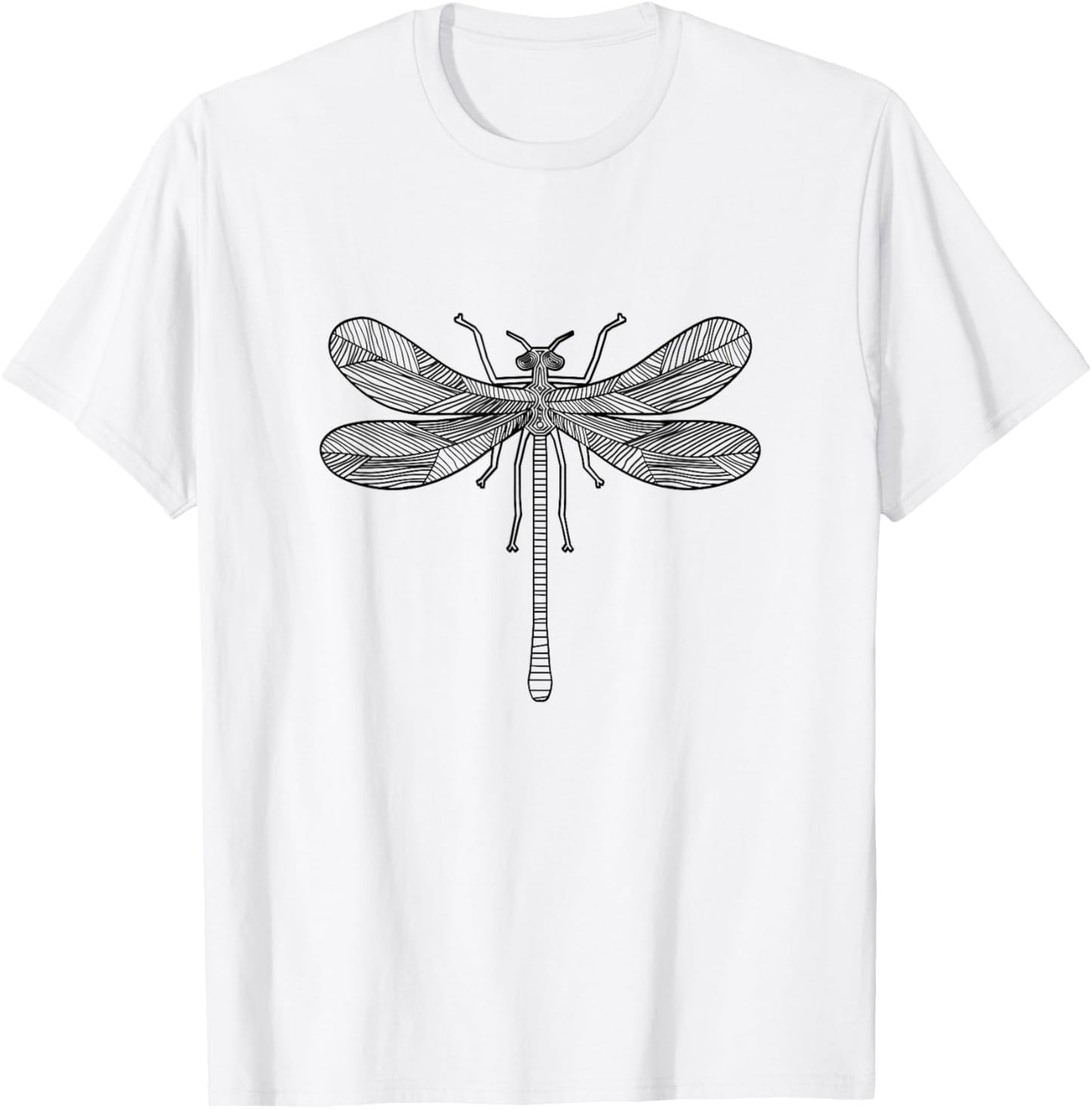 Dragonfly Silhouette Insect Lover T-Shirt - T-Shirt | White
