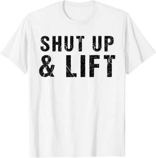Shut Up and Lift Motivational Gym Quote Fitness Gym Lovers