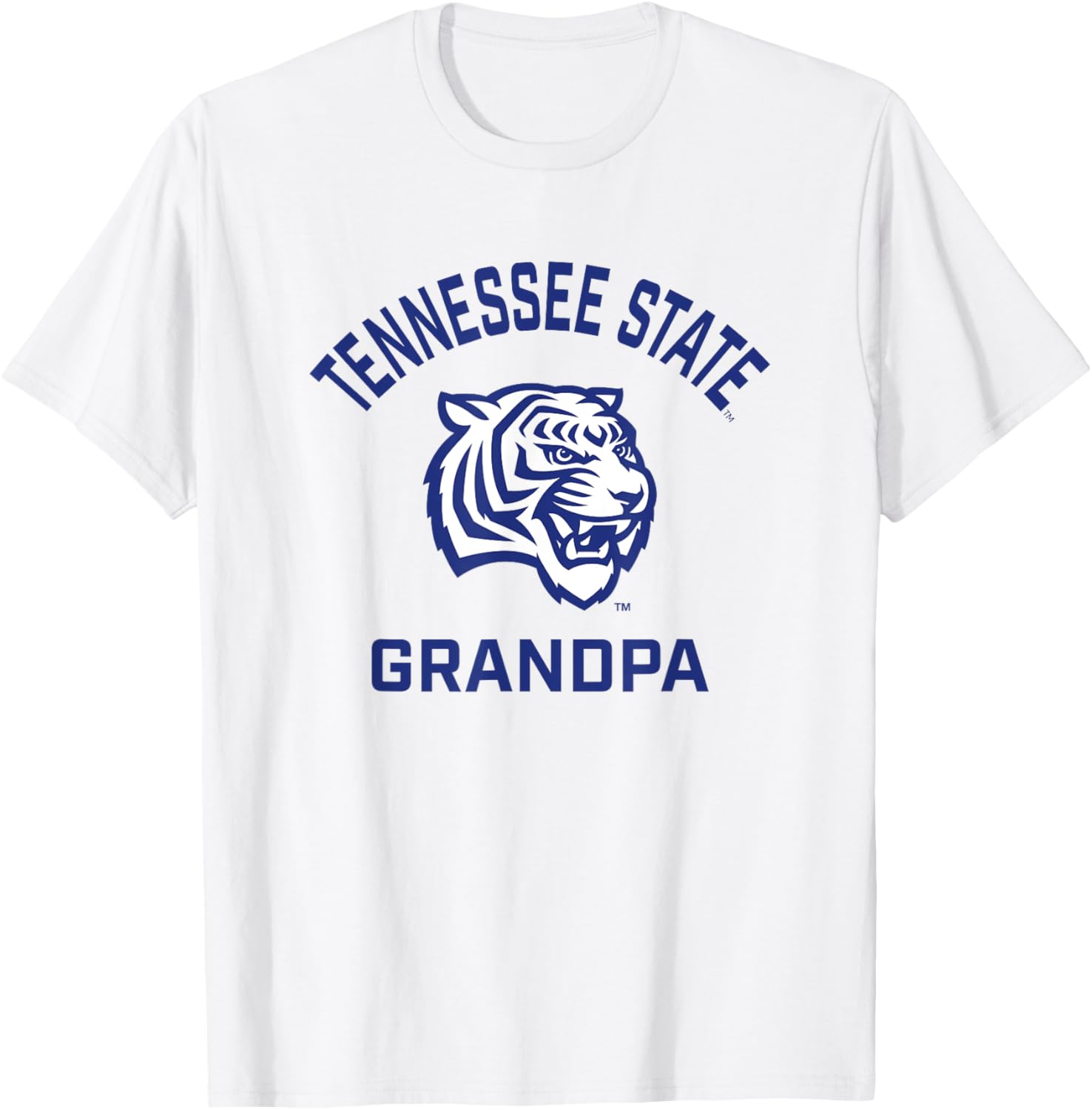 Tennessee State University TSU Tigers Arched Grandpa T-Shirt - T-Shirt | White