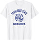 Tennessee State University TSU Tigers Arched Grandpa T-Shirt - T-Shirt | White