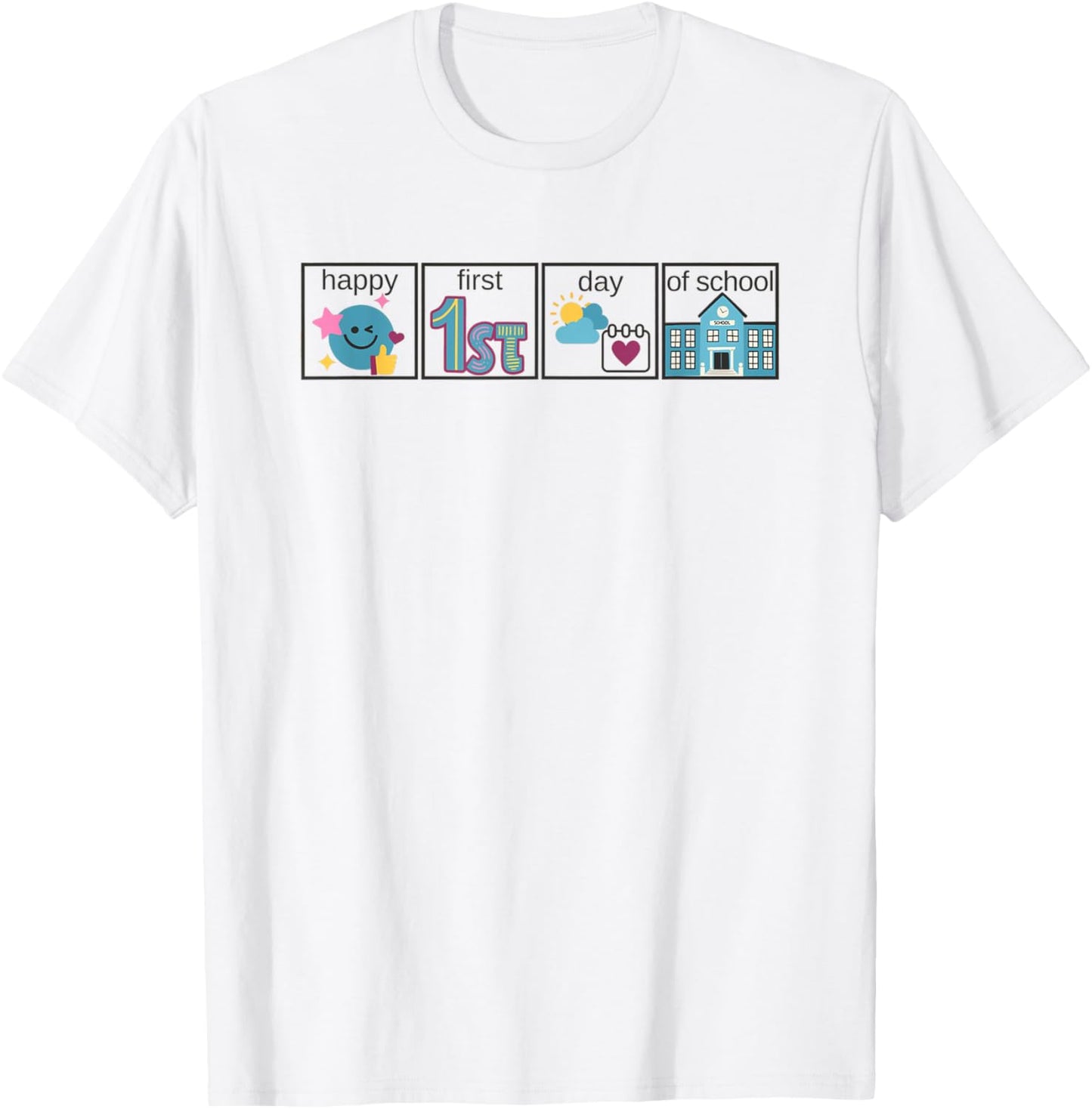 Special Education Teacher Pecs First Then AAC SLP Men Women Girls Kids T-Shirt - T-Shirt | White