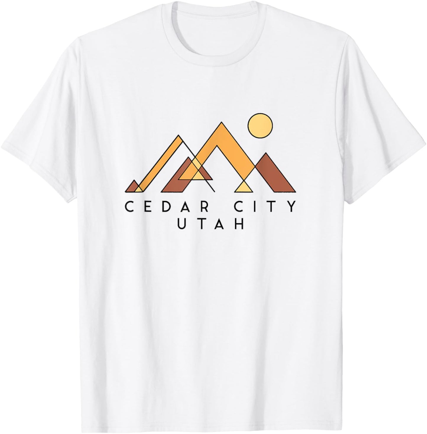 Cedar City Utah | Cedar City Utah Abstract | Cedar City UT T-Shirt - T-Shirt | White