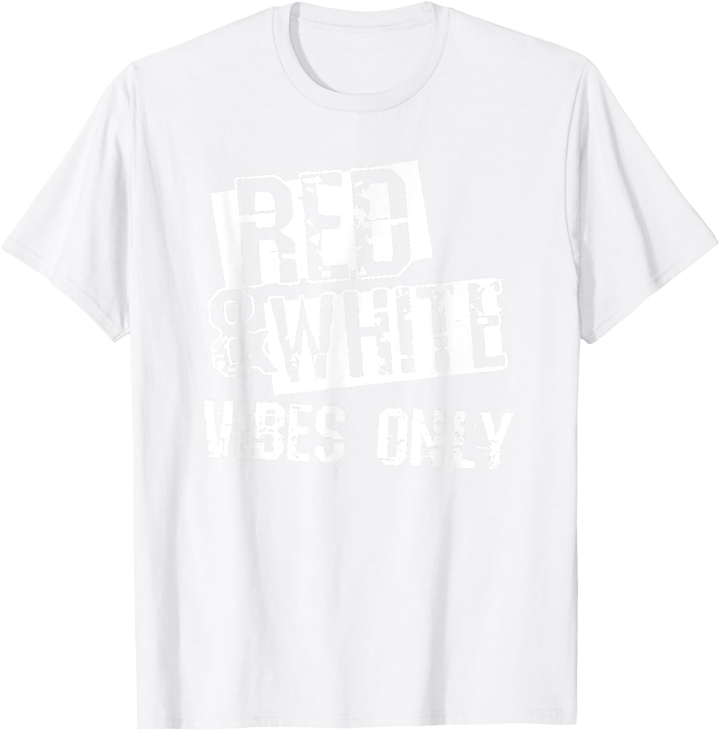 Red White Game Day for Football Team Colors School Spirit T-Shirt - T-Shirt | White