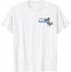 Massachusetts US Thin Blue Line Flag Police State Trooper T-Shirt - T-Shirt | White
