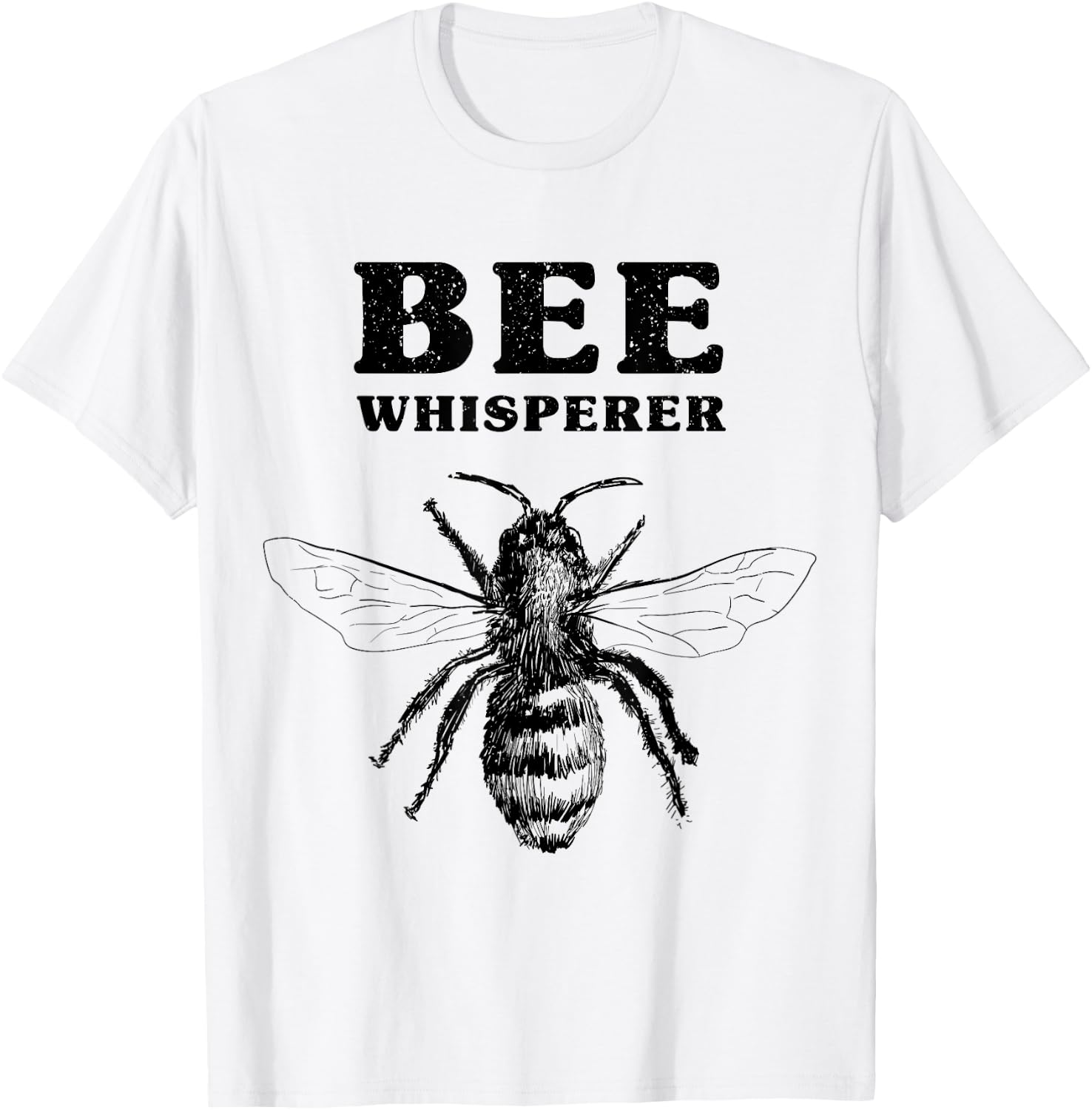 Bee Whisperer T Shirt Funny Beekeeping Lover Gift T-Shirt - T-Shirt | White