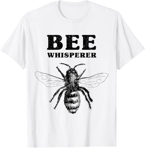 Bee Whisperer T Shirt Funny Beekeeping Lover Gift T-Shirt - T-Shirt | White
