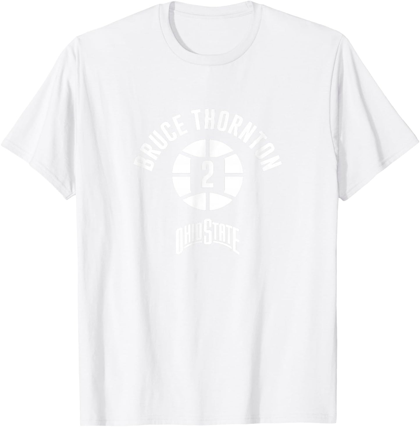 Ohio State Basketball: Bruce Thornton Name Number Ball T-Shirt - T-Shirt | White