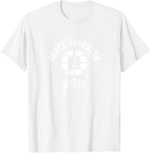 Ohio State Basketball: Bruce Thornton Name Number Ball T-Shirt - T-Shirt | White